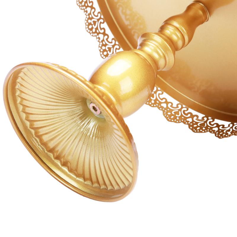 Set of 3 Round Metal Cake Stand Set, Displaying Table for Birthday Party Cake Display Baby Shower Wedding Pastry Decor Supplies Cupcake Dessert Decoration