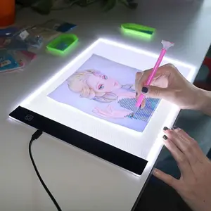 A4 Copying Board, 1 Count LED Transparent Painting Copying Board, Animation Handwritten Newspaper Drawing Board, Writing Desk Sketch Transparent Board