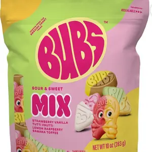 Swedish Candy Variety Mix Gummy Candy 21 oz Sour Sweet Strawberry Vanilla Tutti Frutti Lemon Raspberry Banana