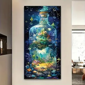 Sea World Pattern DIY Diamond Arts Colorful Painting Kit without Frame, DIY 5D Diamond Arts Colorful Painting Kit, Wall Art Decor for Home Living Room Bedroom, Crafts