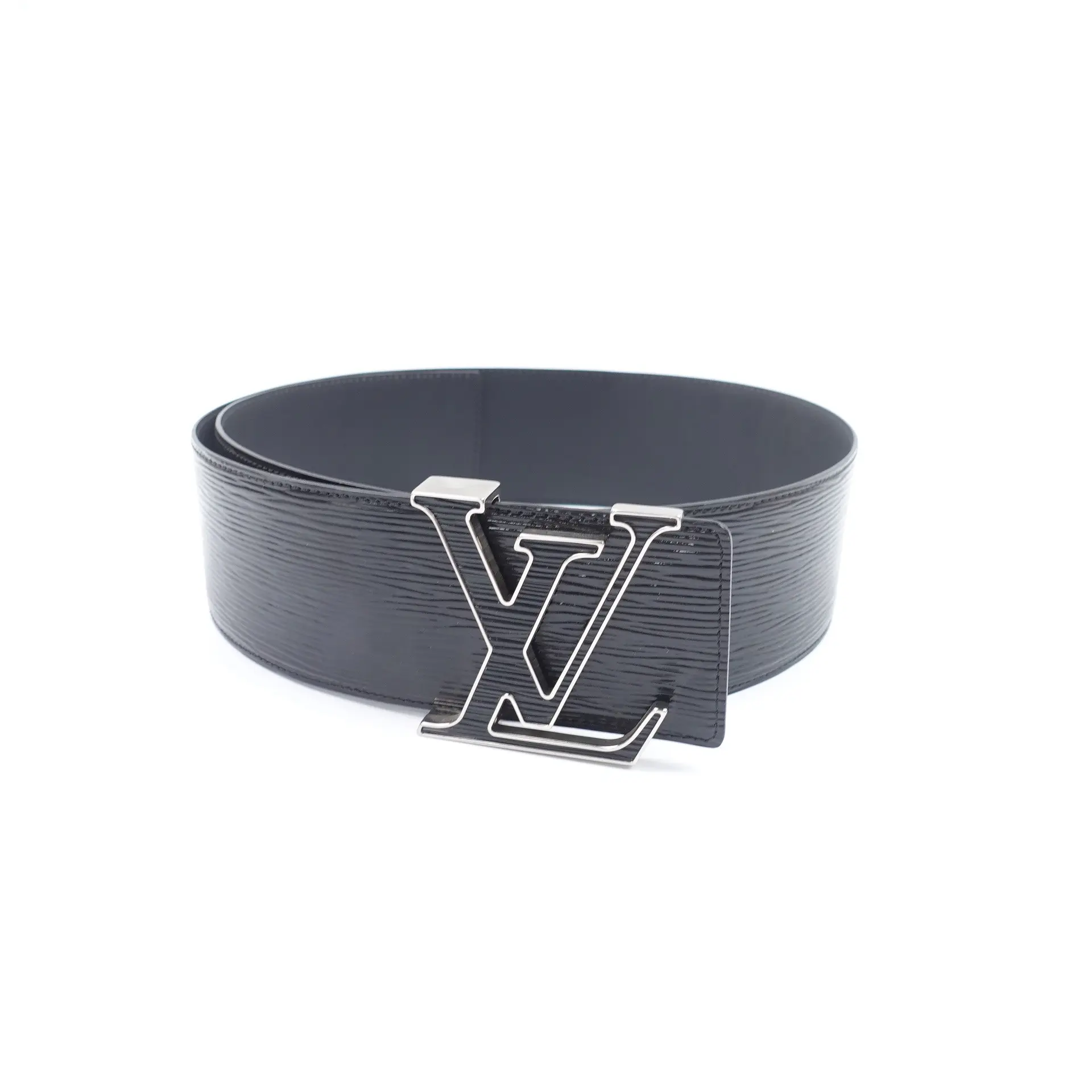 Pre-owned Louis Vuitton Black Vernis Belt 85/34 T10374000