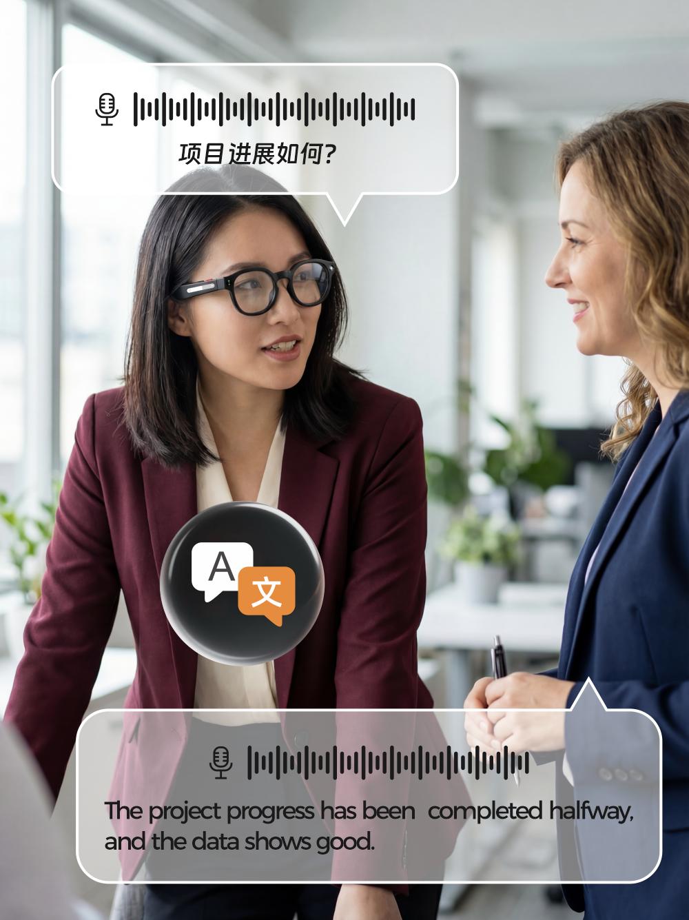 AI Smart Glasses Camera 8MP HD Video Recording Glasses with Audio, Real-Time Translation, Bluetooth Call & Music, AI Object Recognition, Touch Control, Wearable Camera Glasses for Men Women Travel Outdoor