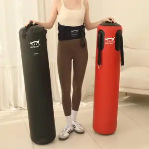 Hanging Sandbag for Mma, Kickboxing, Muay Thai Training, Boxing Equipment, Space Saving Punching Bag, Portable Adjustable Design, Unisex Home Gym Use