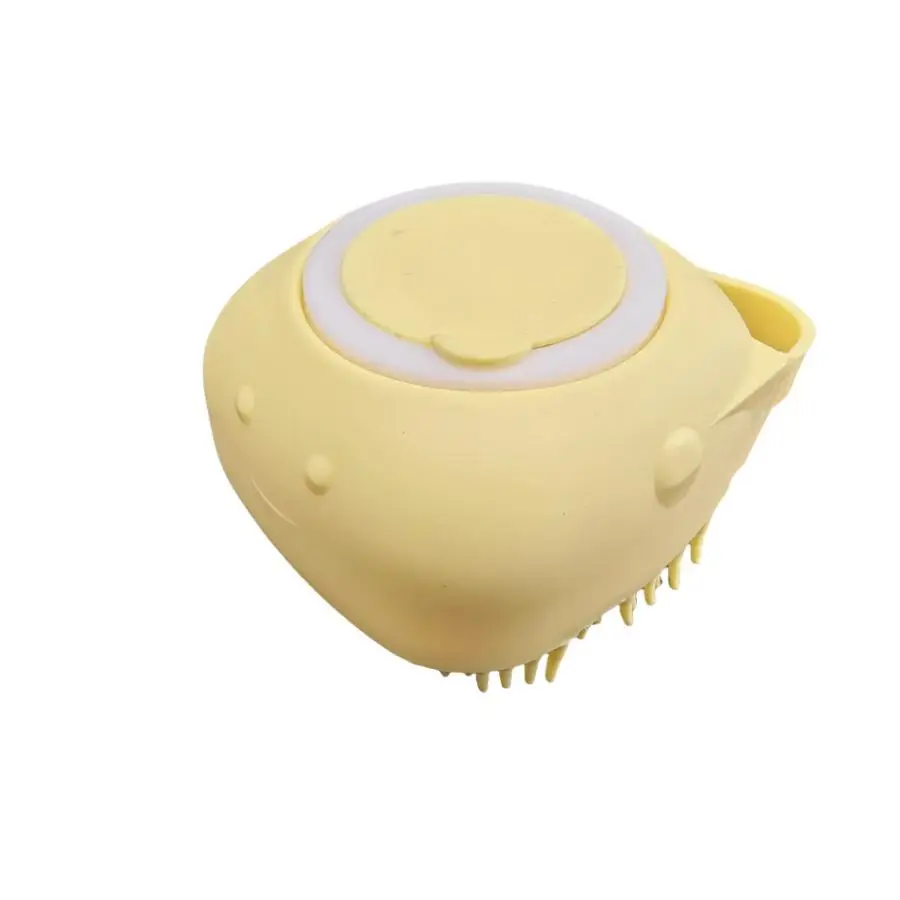 Spring 2 in 1 Silicone Pet Bath Brush, 1/2 Counts Multifunctional Pet Bath Soap Dispenser Massage Brush, Dog Cat Bath Shower Massaging Accessories for