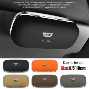 Cadillac Car Sunglasses Case Holder, Includes Two Stands, Suitable for Cadillac Vehicles, Interior Car Accessories, Car Organizers