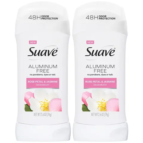 Rose Petal & Jasmine Aluminium-Free Deodorant Stick 2-Pack Body Care Floral Fragrance Comfort