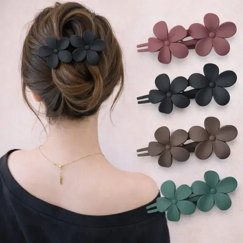 Women's Claw Strong Clips Large Butterfly Hair Clips Matte Lay-Flat Flat Hair Claw Clips For Women Flat Clips For Thin Hair Scrunchies Women's Hair Clips Hair Clips For Thick Hair Extra Hold Gifts For Women