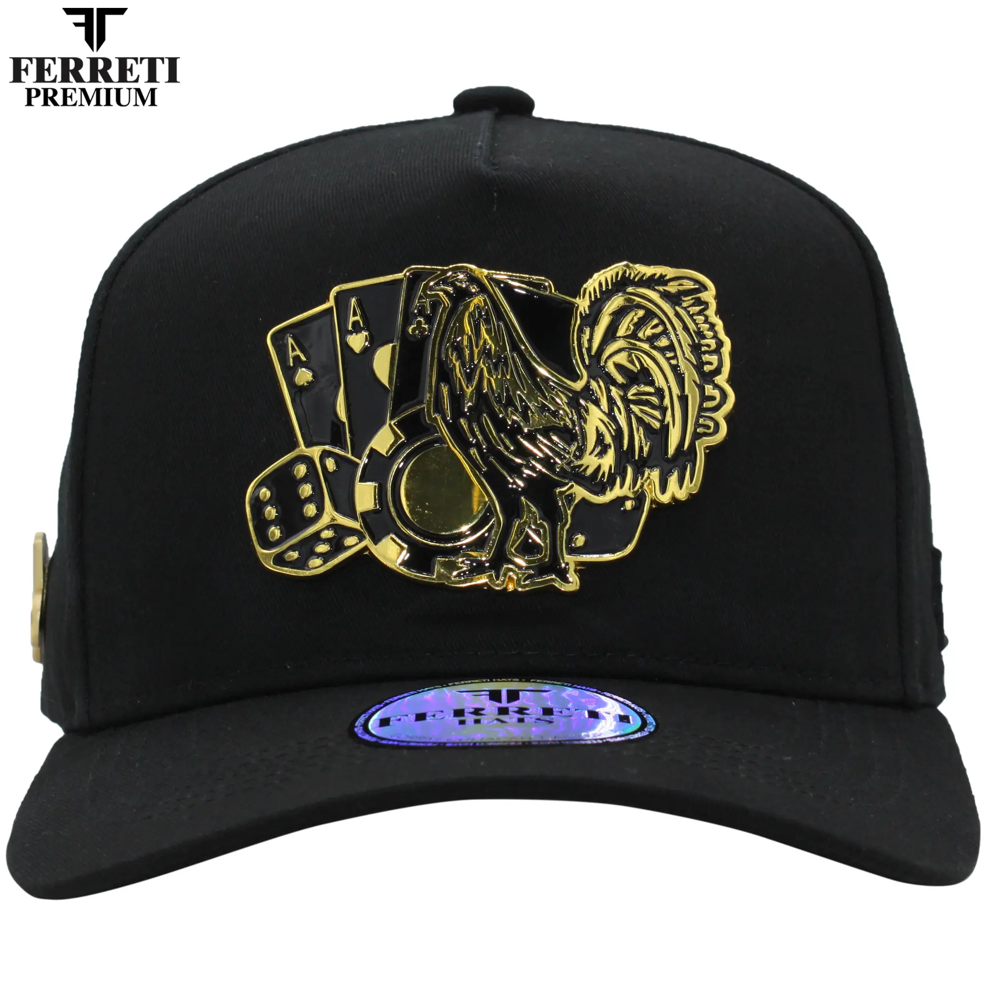 FERRETI HATS PREMIUM FT86 Los 3 Vicios Baseball Cap for Men
