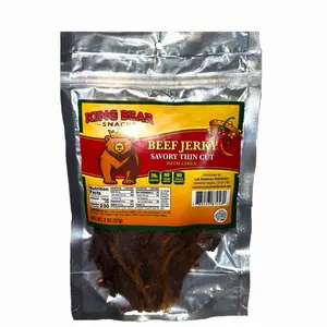 King Bear Snacks Chile-Flavored Beef Jerky, 2oz Dried Meat Snack
