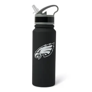 Philadelphia Eagles Black 25-Ounce Stainless Steel Flip-Top NFL Water Bottle