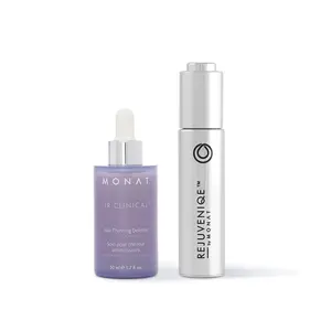 MONAT Thicken & Shine Haircare Duo – REJUVENIQE Oil & IR Clinical Hair Thinning Defense Scalp Serum