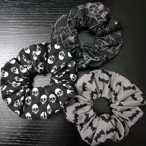 Handmade Halloween Scrunchie Set Spooky Season Accessories