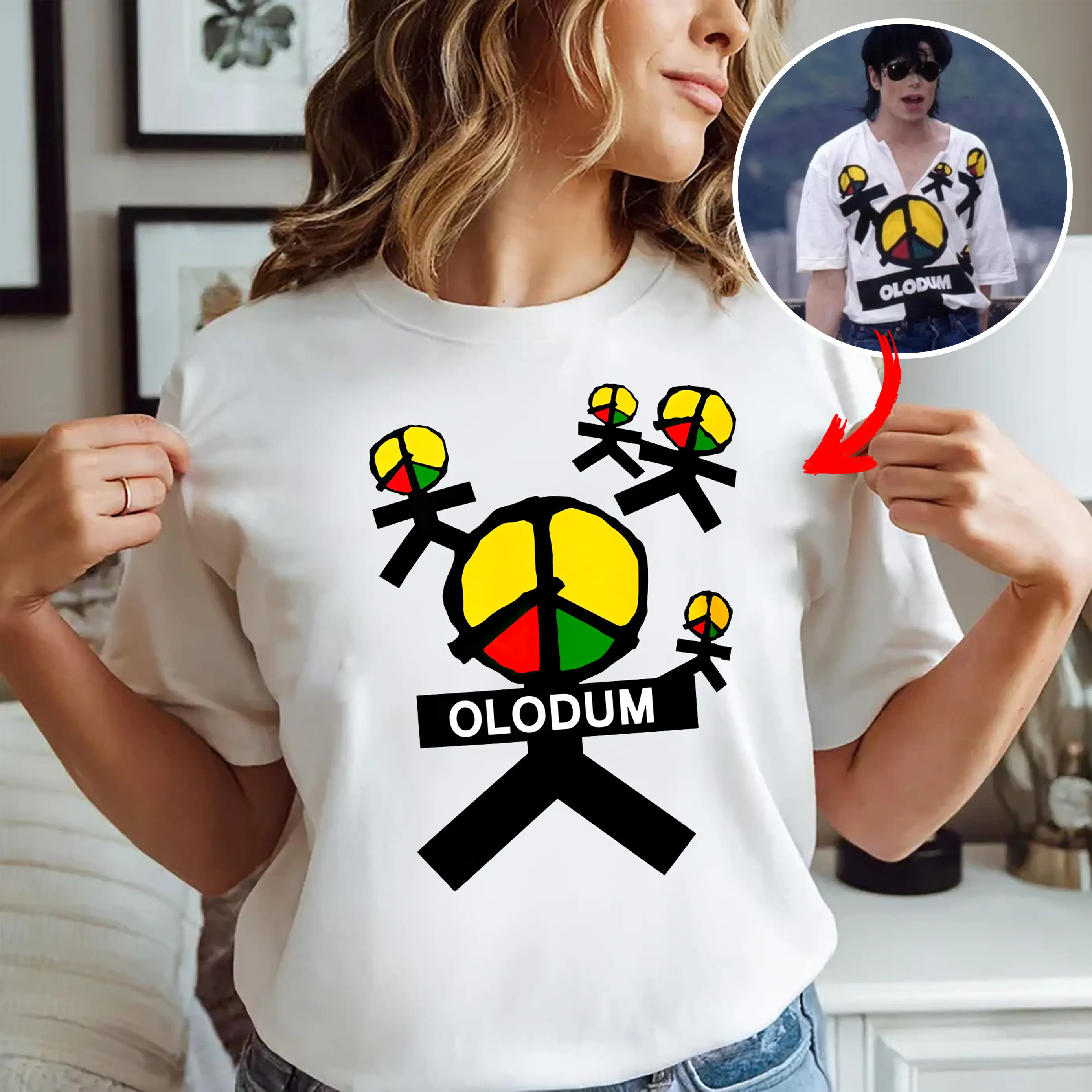 Olodum MJ Tee, They Don't Care About Us Music Video Tee, Retro King of Pop T-shirt, Unisex Shirt for Men Women