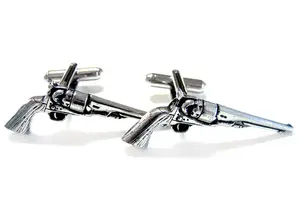 Antique Revolver Gun Cufflinks