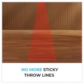 Viper Lighted Dart Throw Line - Black Design, Compact Size, Red Light for Enhanced Visualization