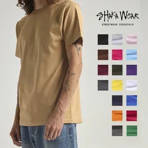 SHAKAWEAR Men's Active Short Sleeve T Shirts Lightweight T Shirt Shaka Wear Regular Fit Cotton Tee Active Casual Crew Neck Cotton Shirts Black White