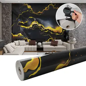 Marble Tile Wall Stickers, Self-Adhesive Decorative Waterproof Wallpaper, Anti-Static Xpe Material, Easy Home Installation, Suitable for Kitchen, Bathroom & Marble Pattern Wallpaper, Marble Backsplash Wallpaper