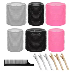 13Pcs Rollers Set With Clips for Long and Medium Hair, Women's Curls Styling Tools, DIY Curlers to Sleep In