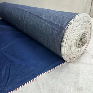 Selvedge Japanese Raw Jean Denim  | Woven Fabric by the Yard | 270 GSM/8 oz Denim | Textured Denim for Jeans, Jackets & Shirts