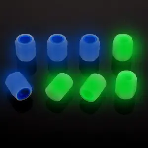 8 Pcs Glowing Tire Valve Caps – Car, Truck & Bike Accessories, Fun LED Decoration