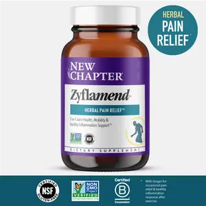 New Chapter Zyflamend Herbal Pain Relief+ & Joint Supplement + 10-in-1 Superfood Blends with Ginger & Turmeric for Healthy Inflammation Response - 60ct New Chapter Zyflamend Herbal Pain Relief+ & Joint Supplement + 10-in-1 Superfood Blends with Ginger & Turmeric for Healthy Inflammation Response - 60ct