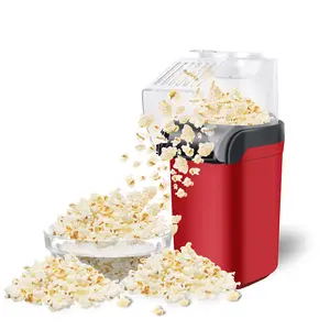 Popcorn Maker Machine for Home Countertop Oil Free Air Popcorn Popper Fast One Touch Operation for Movie Nights Kids Family
