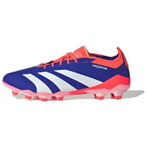 Adidas PREDATOR ELITE Low Football Shoes for Men with AG/HG Studs on Artificial Grass, Featuring Slip-Resistant and Durable Design in Blue, Red, and White Trending Shoes, House White Official Shoes to Get / Maison Mihara