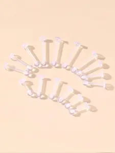 2024 New Style Clear Resin Ball Decor Lip Stud, Fashionable Lip Piercing Jewelry for Women & Men, Minimalist Style Body Jewelry for Daily Wear