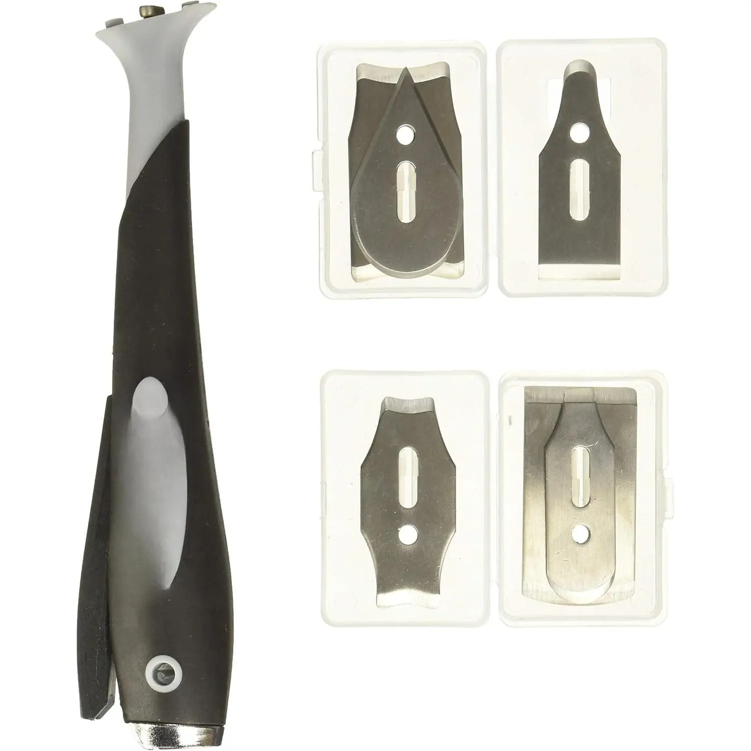 Contour Scraper for Painting with 6 Changeable Replacement Blades, Multicolor - 10450