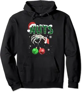 Nuts Chest Christmas Chestnuts Xmas Couple Matching Costume Pullover Hoodie - Jenniferlau Shop 37B0CLR99NX4