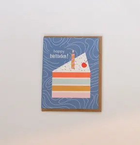 Cake Slice Happy Birthday Card