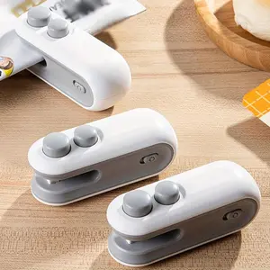 2 in 1 Mini Sealing & Cutting Machine, Portable USB Rechargeable Snack Sealing Machine, Handheld Heat Sealing Device for Snack & Food Storage