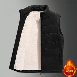 Men's Fleece Lined Vest Warm Waistcoat for Autumn and Winter