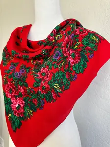Diseño 8 Quialanita Pañuelo chico color Rojo