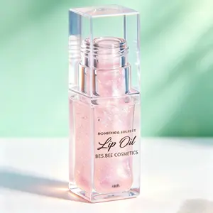 BossUp Cherry Clear Lip Care Glitter Oil - Sheer Tinted, Hydrating Makeup Lip Gloss with Natural Extracts, Lipstick-Infused, 6ML