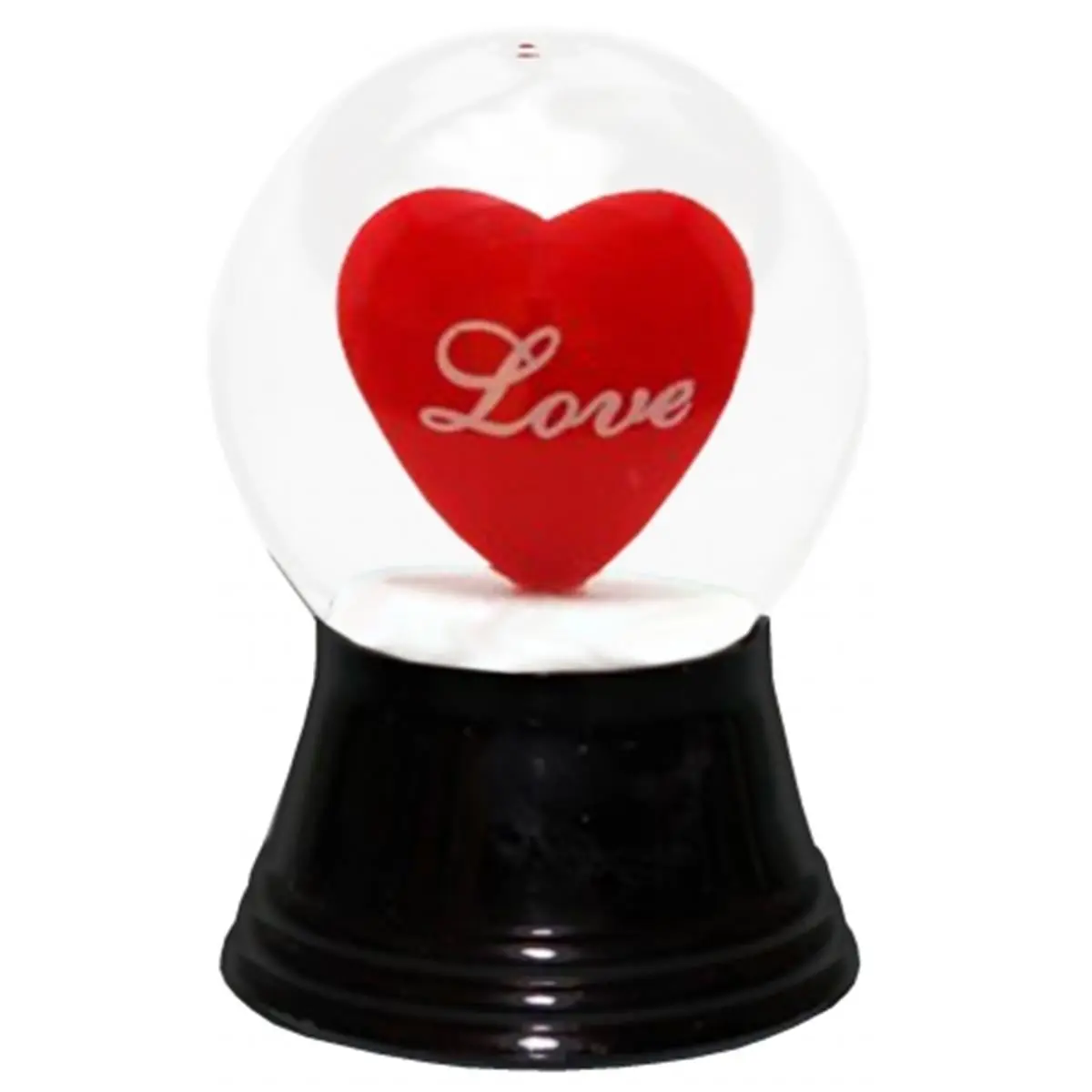 212 MAIN Perzy Blown Glass Snowglobe - Small Heart-Shaped Viennese Glass Festive Decoration, Love-Themed Home Ornament, 2.75h x 1.5w x 1.5d in., Ideal Gift for Festive Look, Not Suitable for Children Under 6