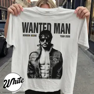 Wanted Man Tour 2026 Comfort Colors T-Shirt, Vintage Graphic Tee, Retro Singer Style Shirt, Soft Garment Dyed Concert Apparel Unisex