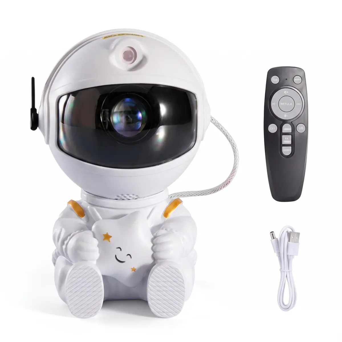 Astronaut Galaxy Star Projector - LED Ambient Lighting, 8-Mode Remote Control, 270° Adjustable Timer, Ideal Party Gift for Kids, Suitable for Bedroom, Playroom, Car, Led Nightlight, Kids Bedroom, Mood Light