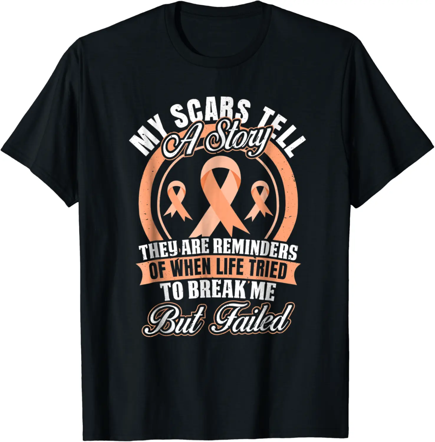 My Scars Tell a Story Endometrial Cancer Awareness T-Shirt - Alizejaqua Shop 74B07FYZWXWY