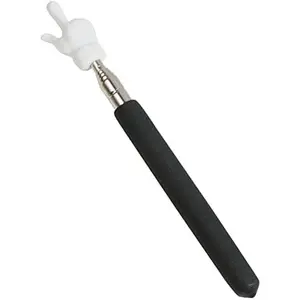 Black Telescopic Teachers Pointer,Metal Hand Retractable Pointer Extended Length,Stick for Classroom Handheld Presenter Whiteboard Pointer Presentation Products Office Presentation Pointers(21.6 Inch)