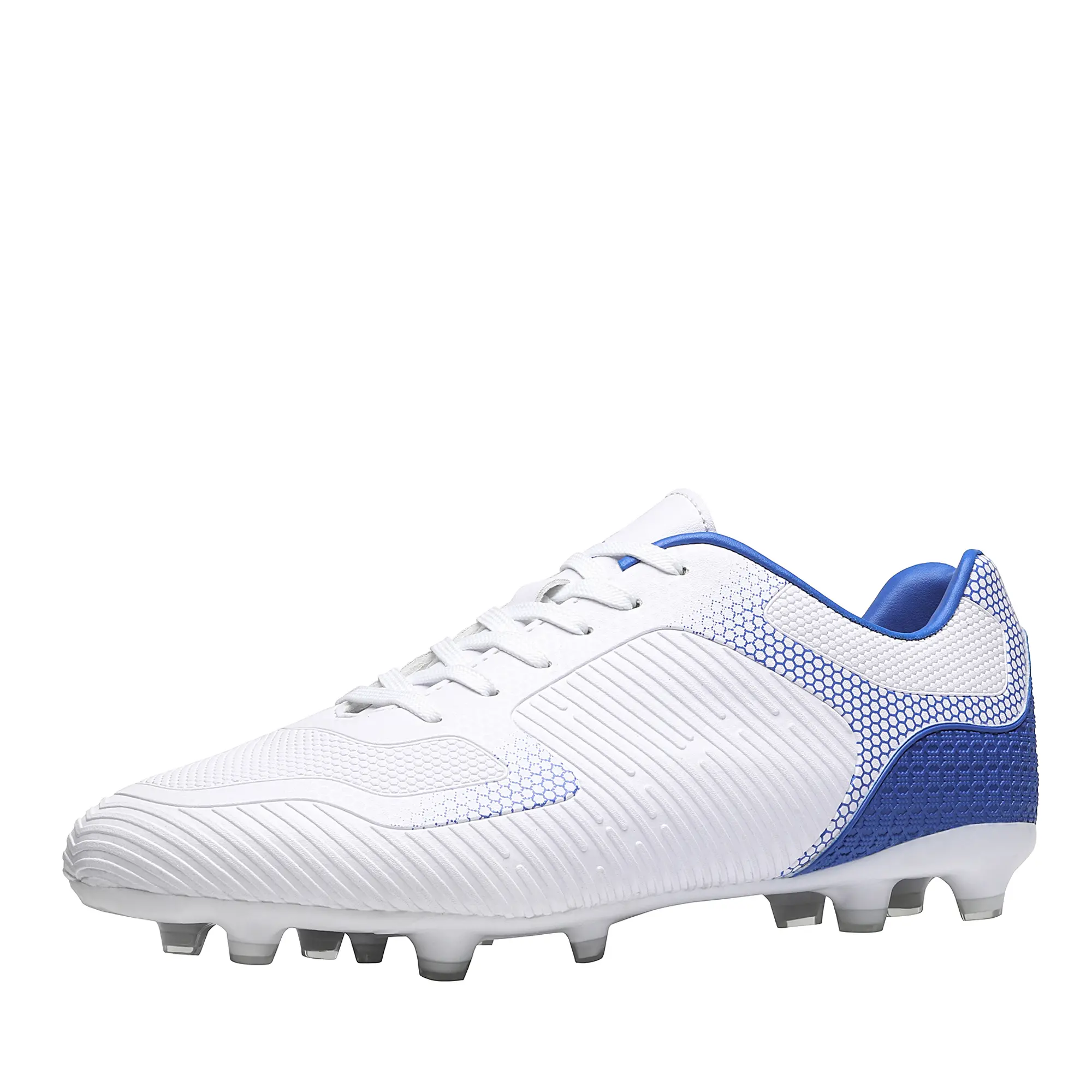Dream Pairs Men's Football Cleats, Lightweight Synthetic Leather Lace-up Firm Ground Outdoor Shoes with Enhanced Traction for Soccer