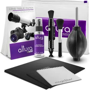 Professional Cleaning Kit for DSLR Cameras and Sensitive Electronics Bundle with 2oz Spray Lens and LCD Cleaner-Camera Accessories & Photography Accessories