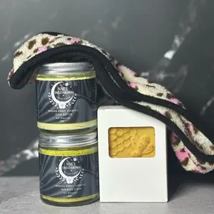 Intro Glow Set Skin Repair with Manuka Honey Turmeric Glow Butter & Radiance Scrub All Natural