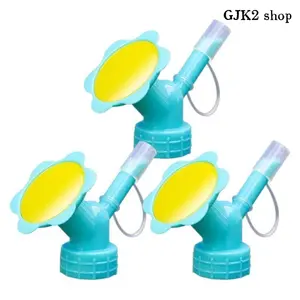 Dual-Head Reusable Bottle Top Watering Spout, Portable Plastic Garden Nozzle, Indoor Plant Watering Can Sprinkler for Succulents, Flowers, Small Potted Plants