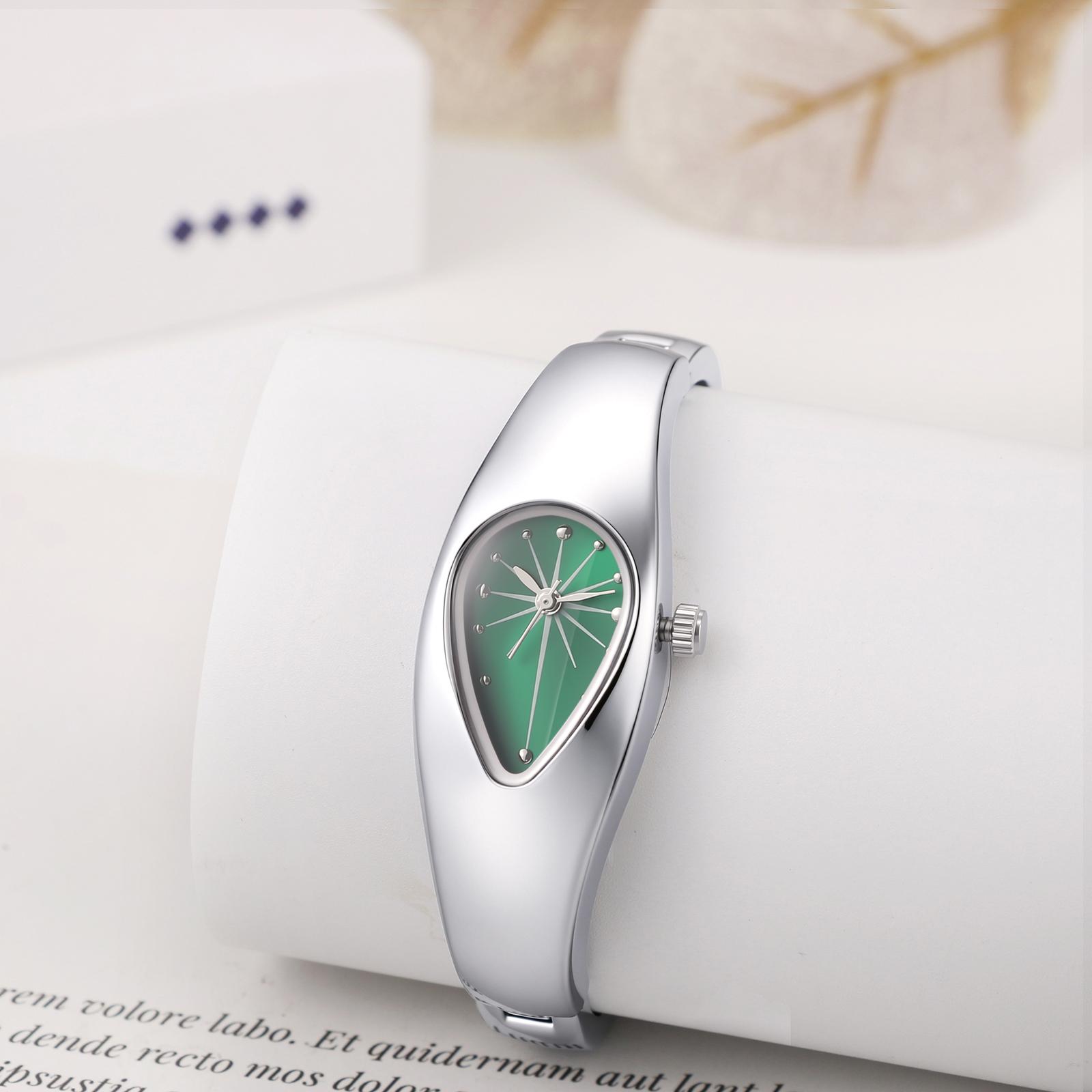 OIDEA Women's Teardrop Oval Bracelet Watch - Dot Dial, Stainless Steel Removable Band, Classical & Dressy Quartz Watch, Casual Business Fashion Gift for Ladies, Analog Quartz Watches, Classical Quartz Watches