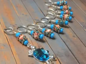 Blue Crab Stitch Marker Set