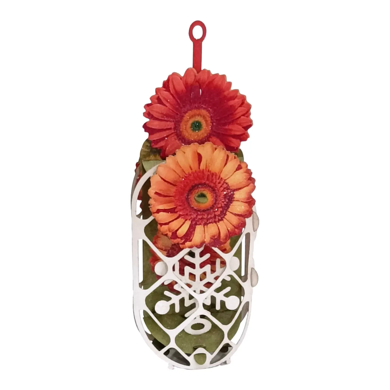 The Gerbera Daisy. Popup Christmas Ornament No. 93
