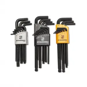 GearWrench Magnetic Long Ball End SAE & Metric Torx Hex Key Set - 31 Piece