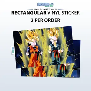 trunks and gotan rectangular vinyl sticker
