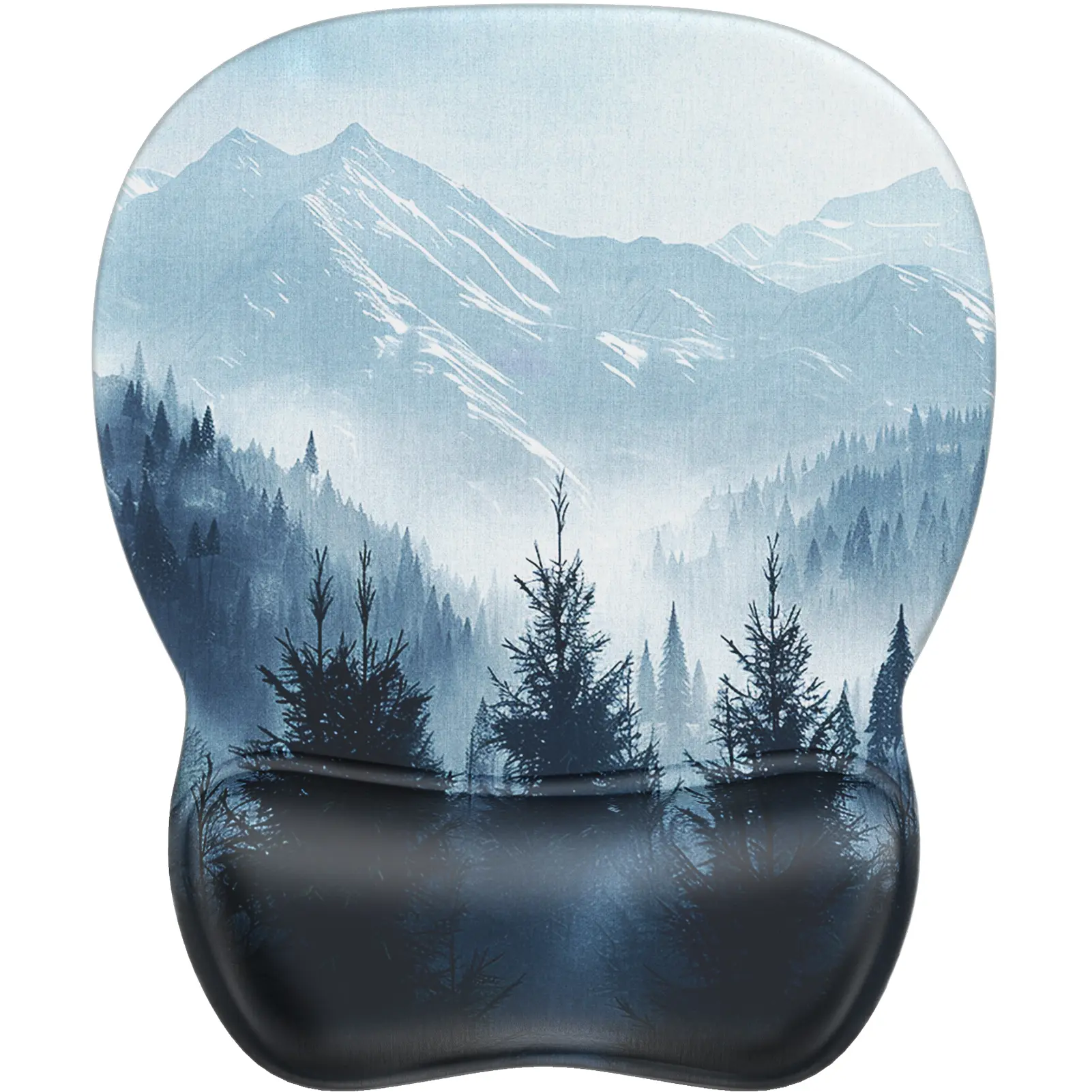 MROCO Ergonomic Gaming Mouse Pad with Gel Wrist Rest, 9.4x8.1 in, Gaming Mousepad